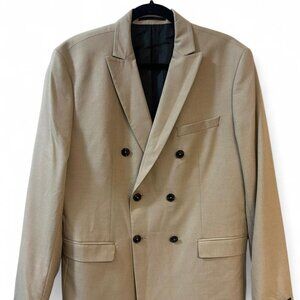 Tan Men’s Jack & Jones Premium Slim Fit 40R Double Breasted Suit Jacket
